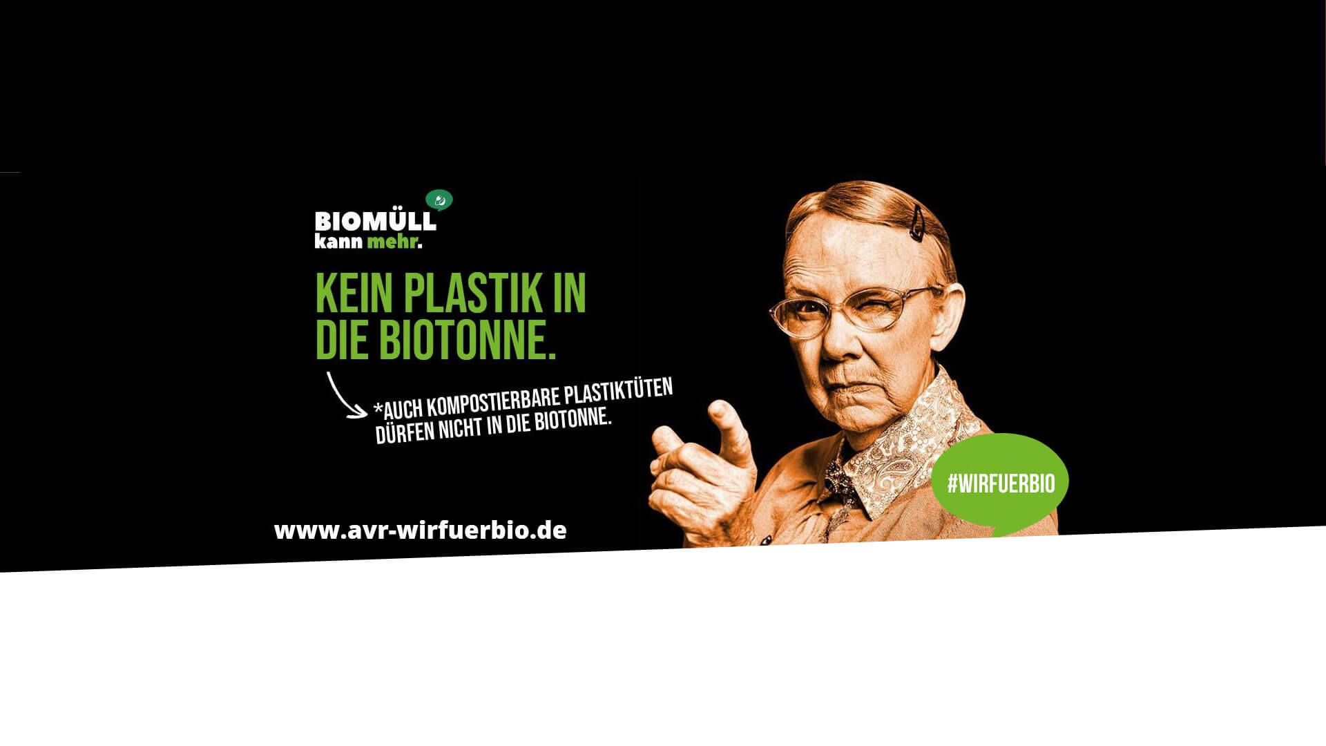 #wirfuerbio - Kein Plastik in die Biotonne